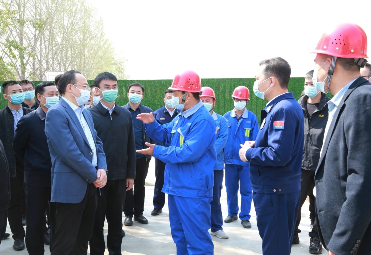 2022年4月3号新乡市市长魏建平视察工作
